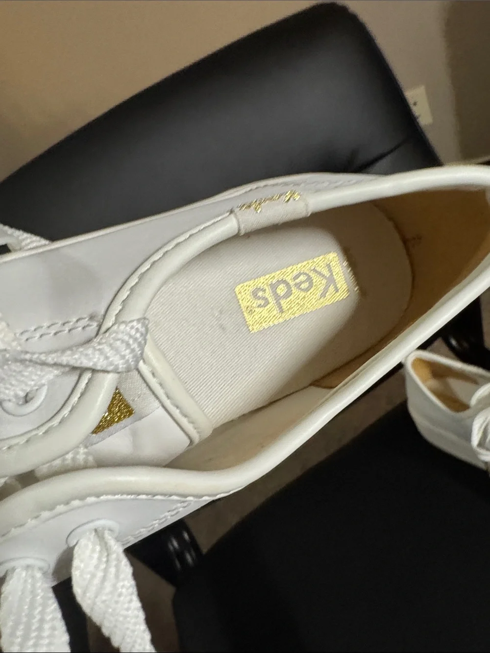 KEDS Triple Up White Leather Platform Sneaker Size 8